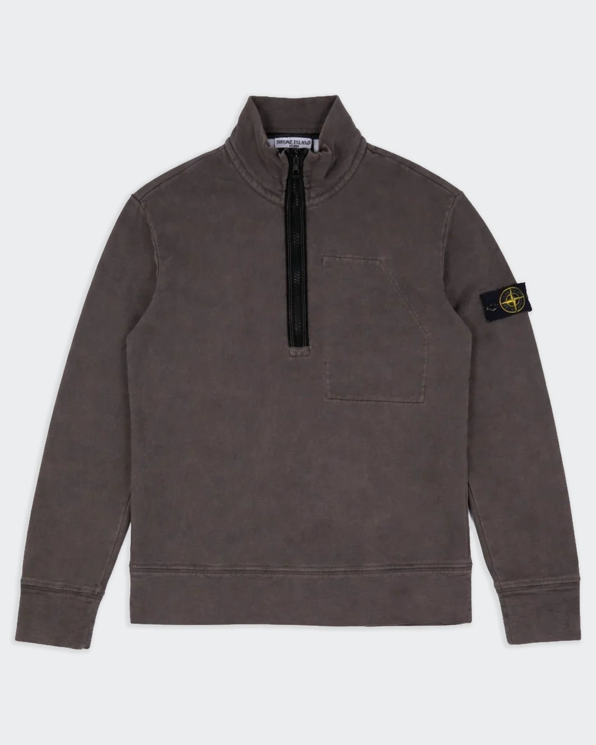Stone Island Grey Quarter-zip Sweater - XL