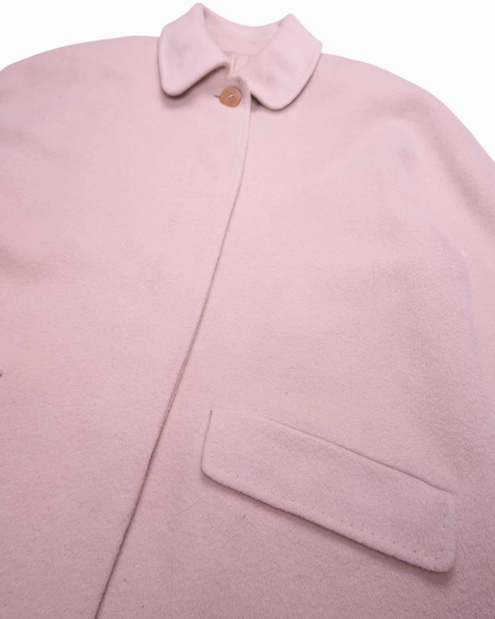 Burberry Pink Car Coat - L