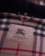 Burberry Navy Duffle Coat - XL