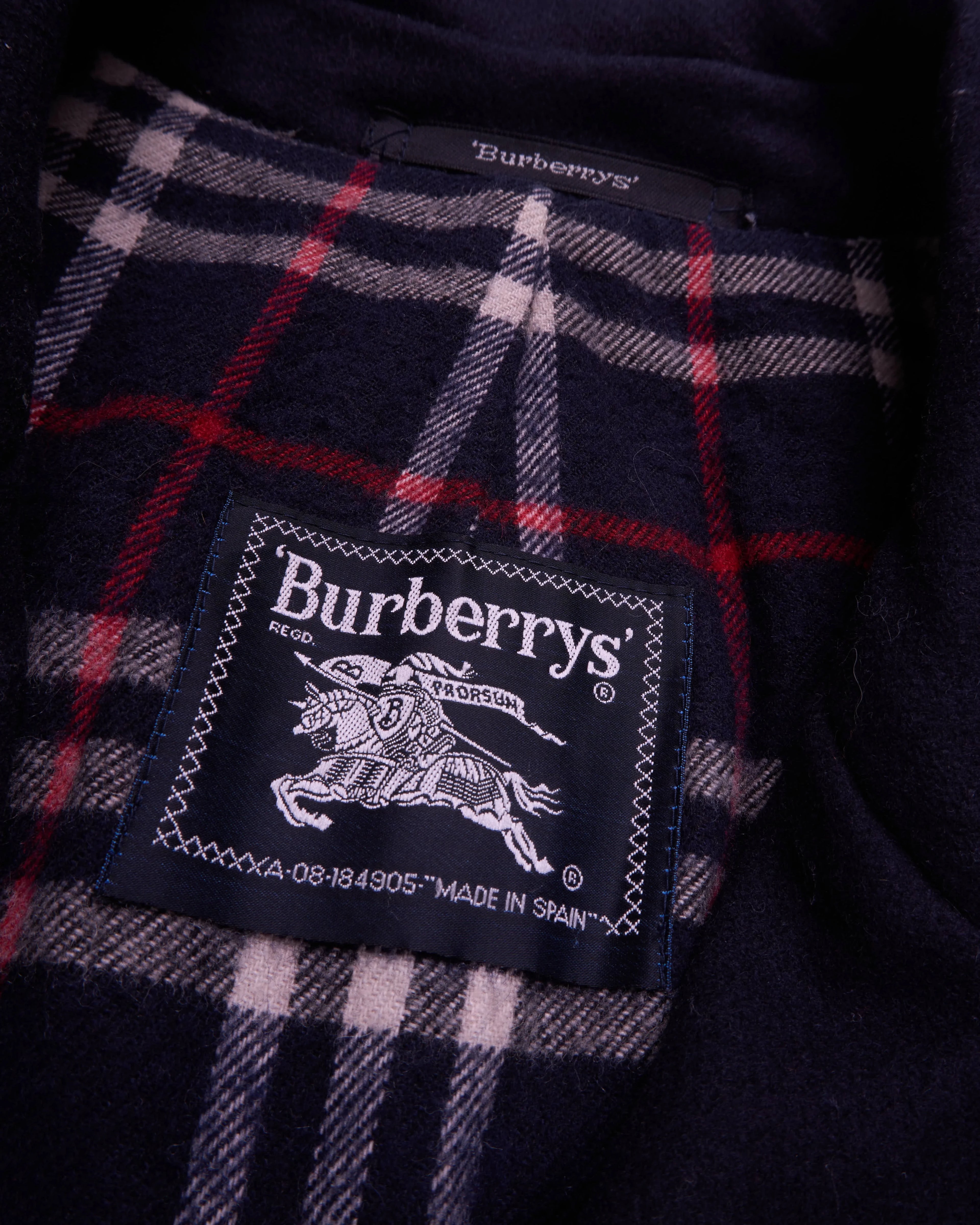 Burberry Navy Peacoat - XL