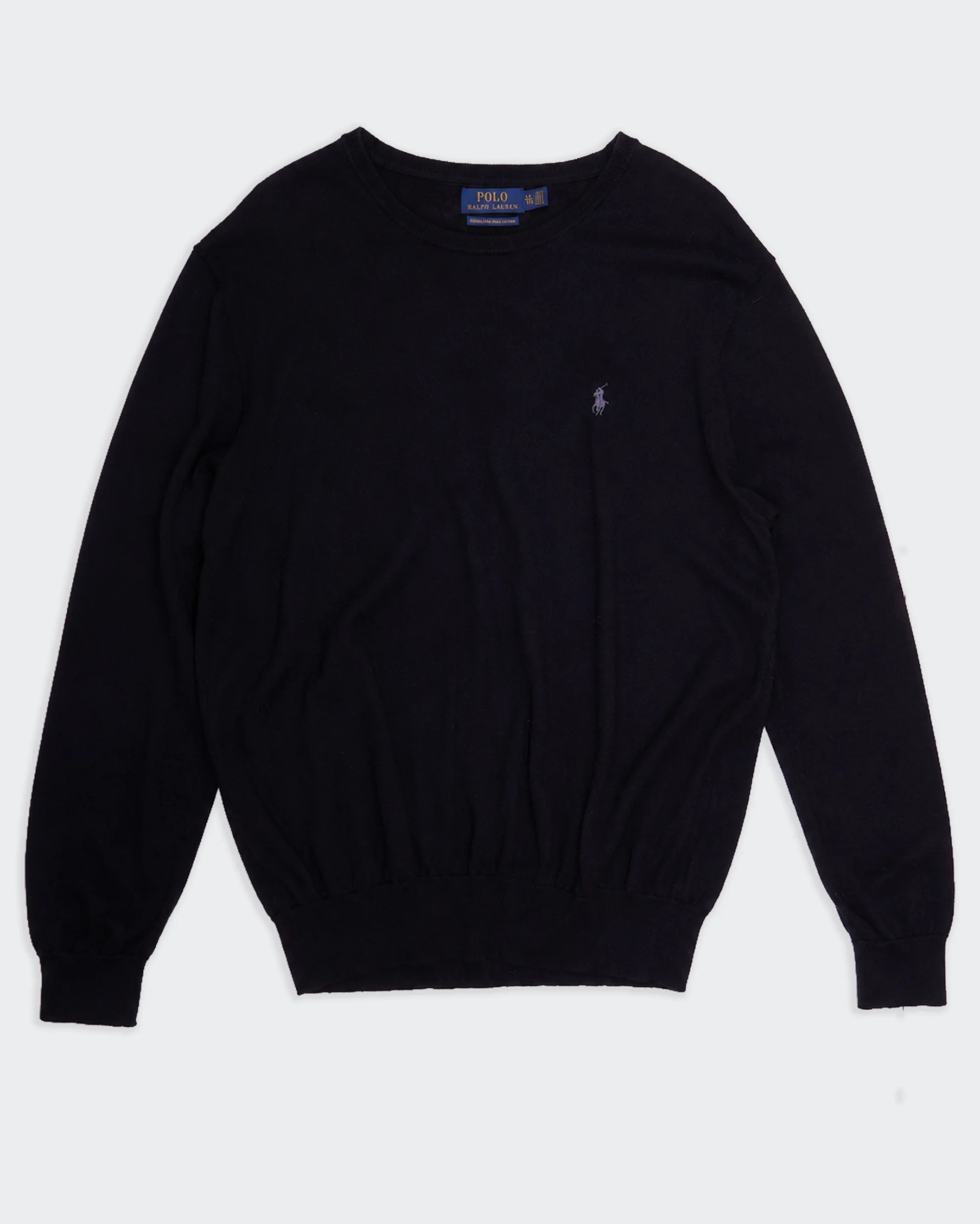 Ralph Lauren Black Crewneck Jumper - XXL