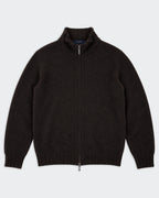 Burberry Brown Full-zip Hoodie - L