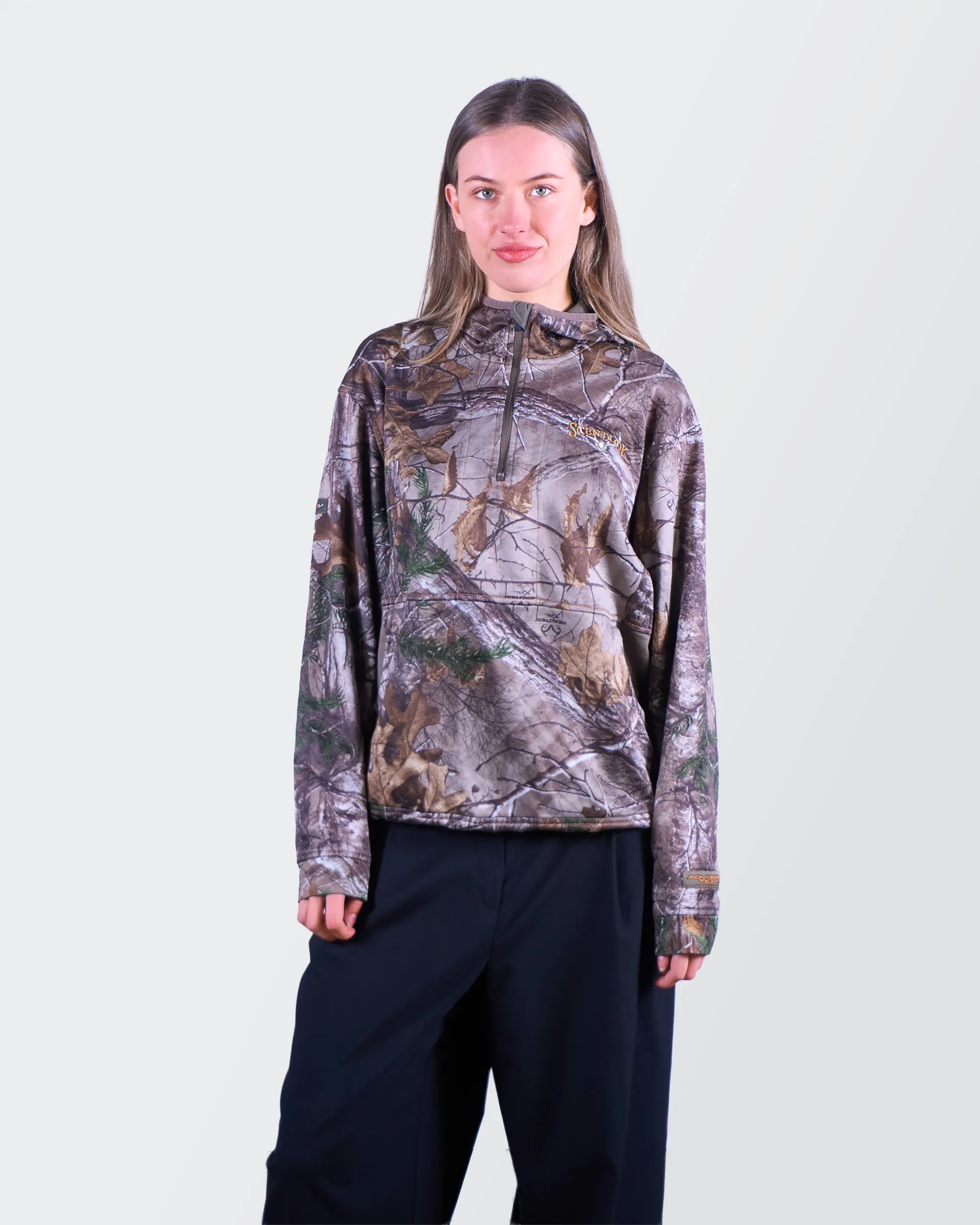 Scentlok Brown Quarter-zip Jumper - M