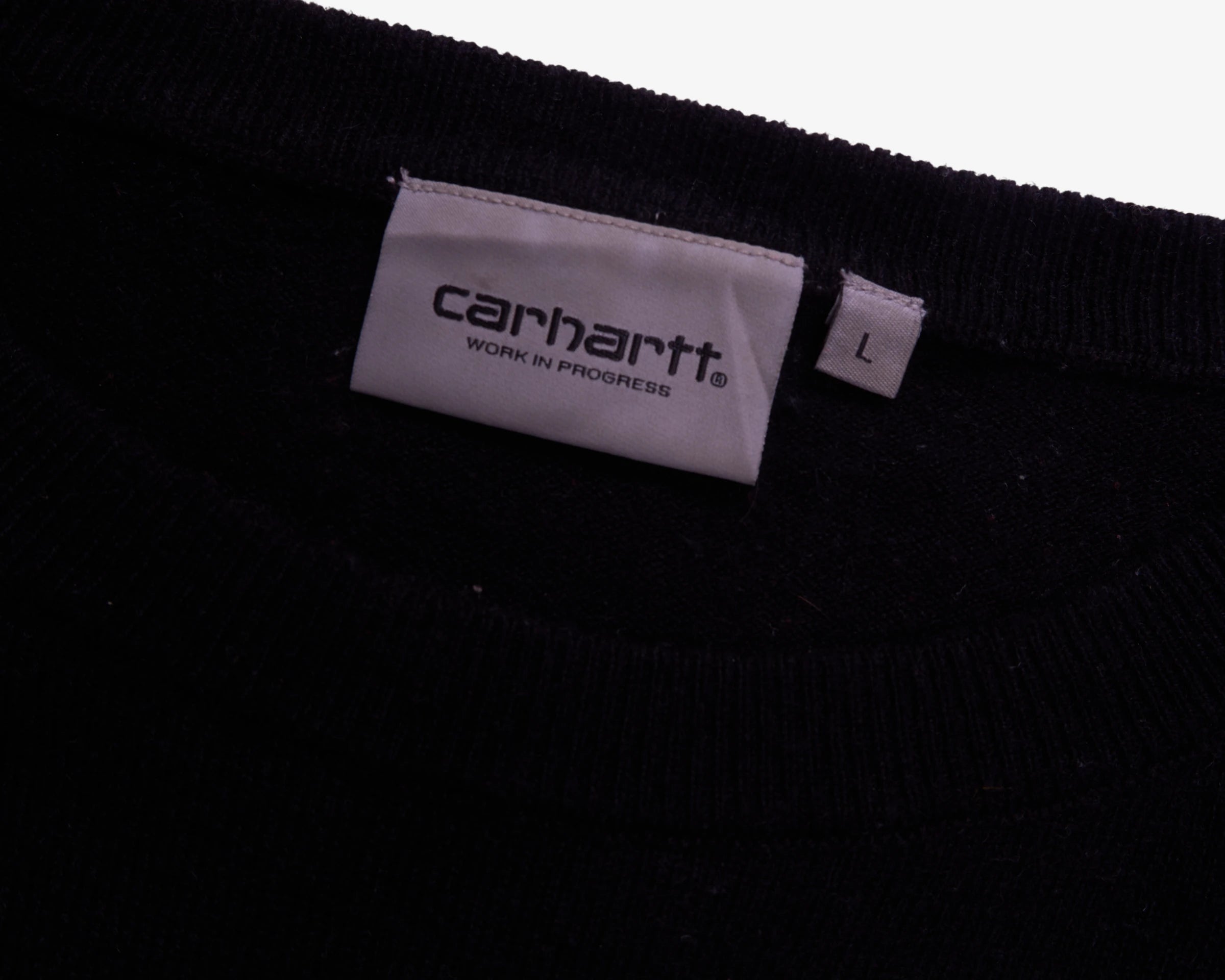 Carhartt Black Crewneck Jumper - L