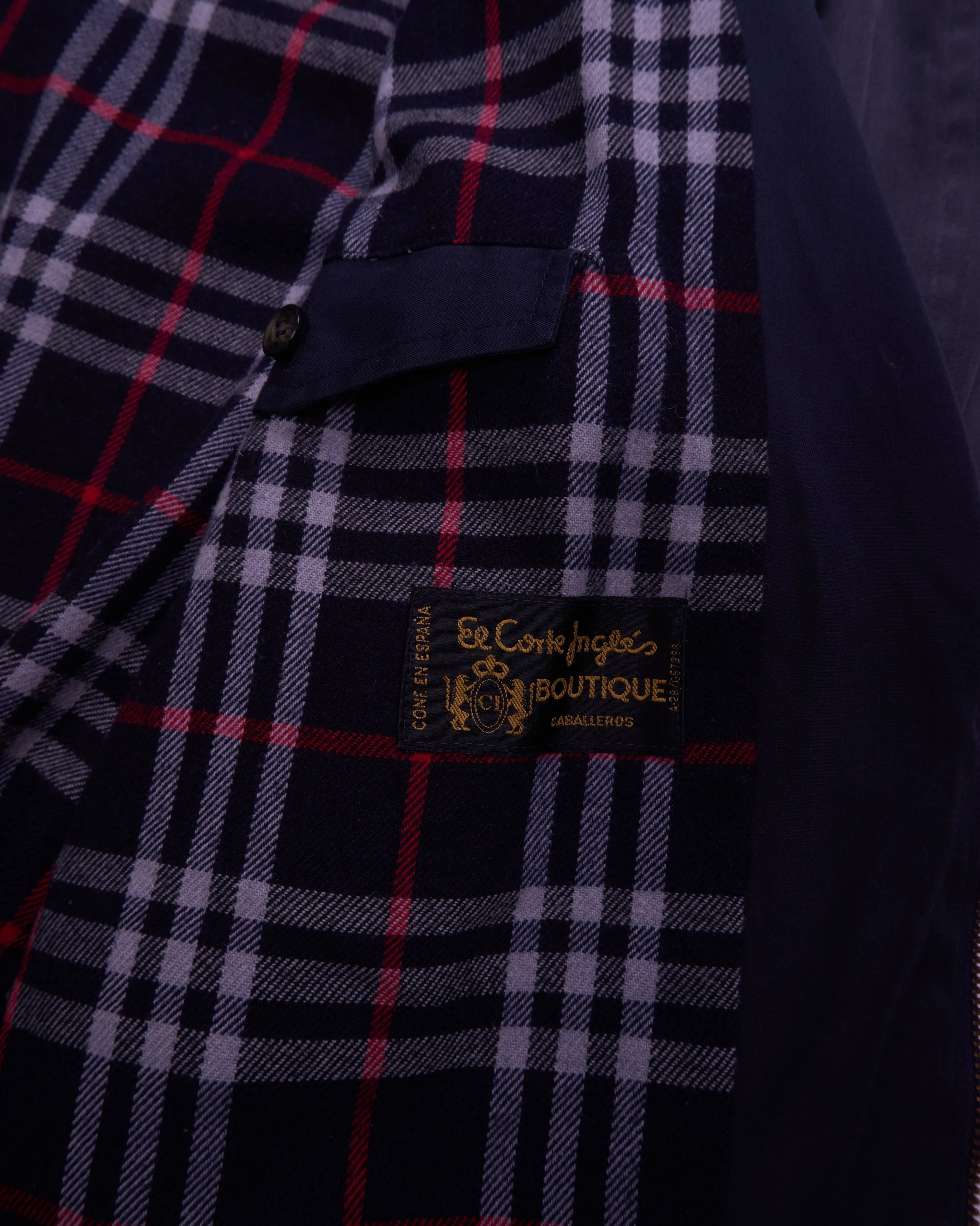 Burberrys Navy Bomber Jacket -