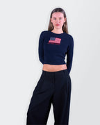 Ralph Lauren Navy Crewneck Jumper - S