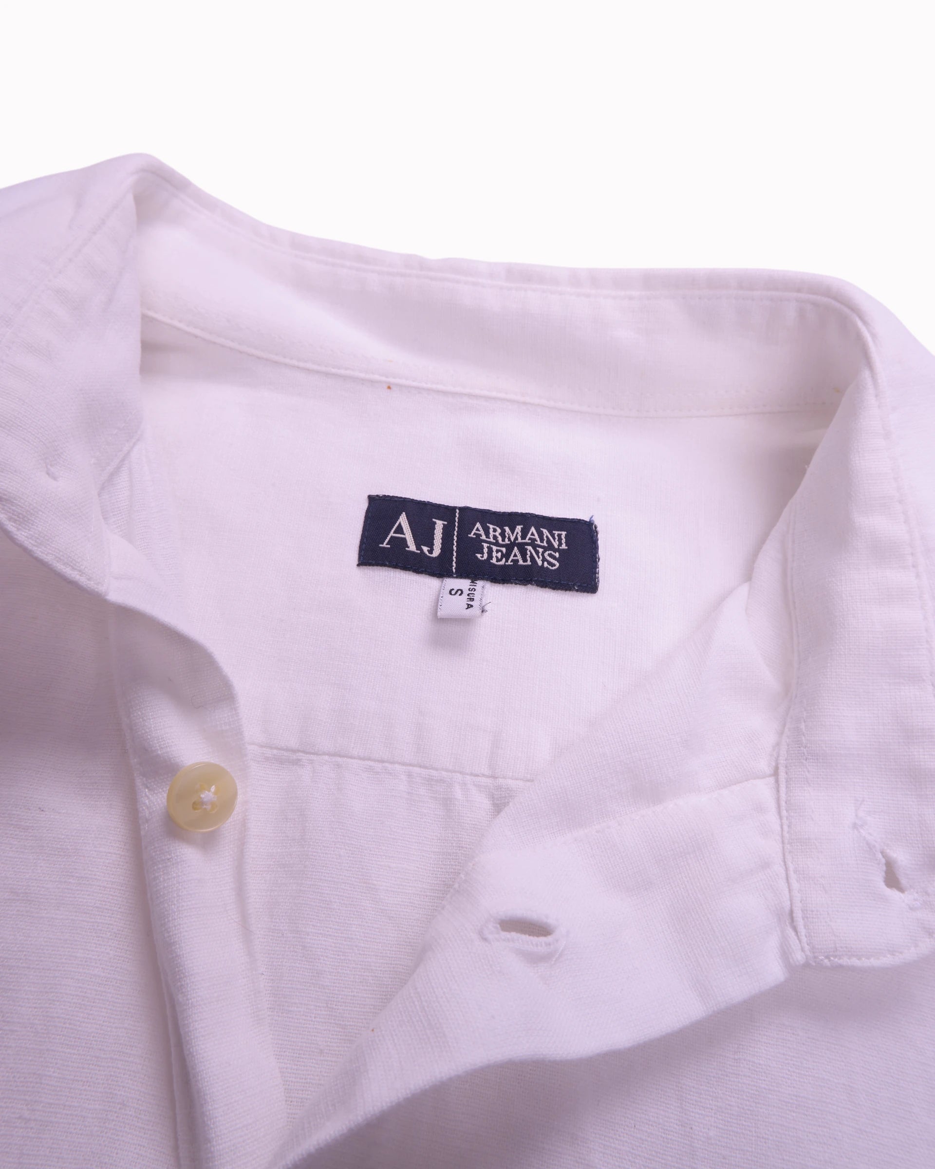 Armani White Button-up Shirt - S