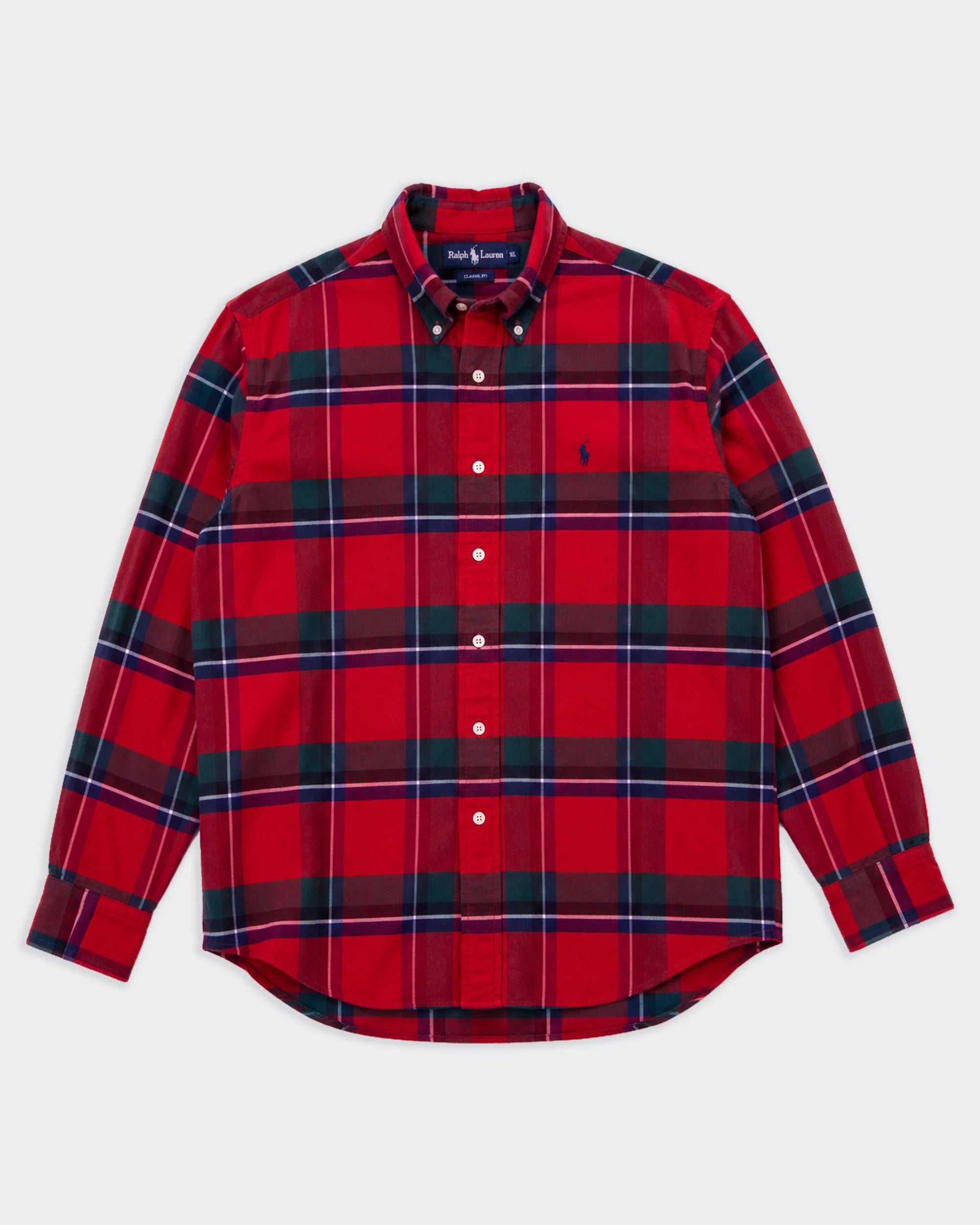 Ralph Lauren Red Button-down Shirt - XL