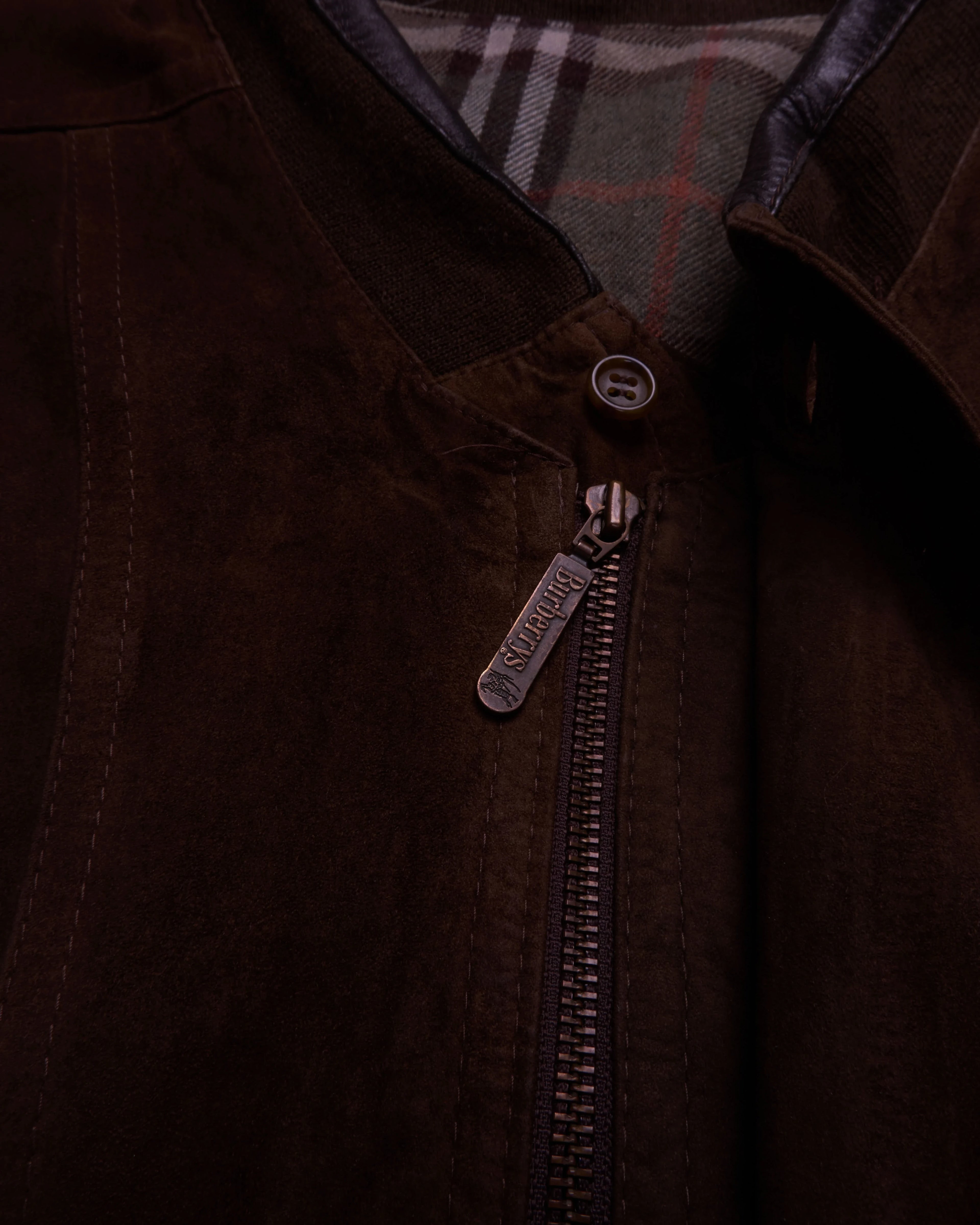Burberry Brown Bomber Jacket - M