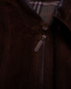 Burberry Brown Bomber Jacket - M