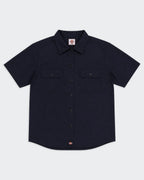 Dickies Navy Button-up Shirt - L