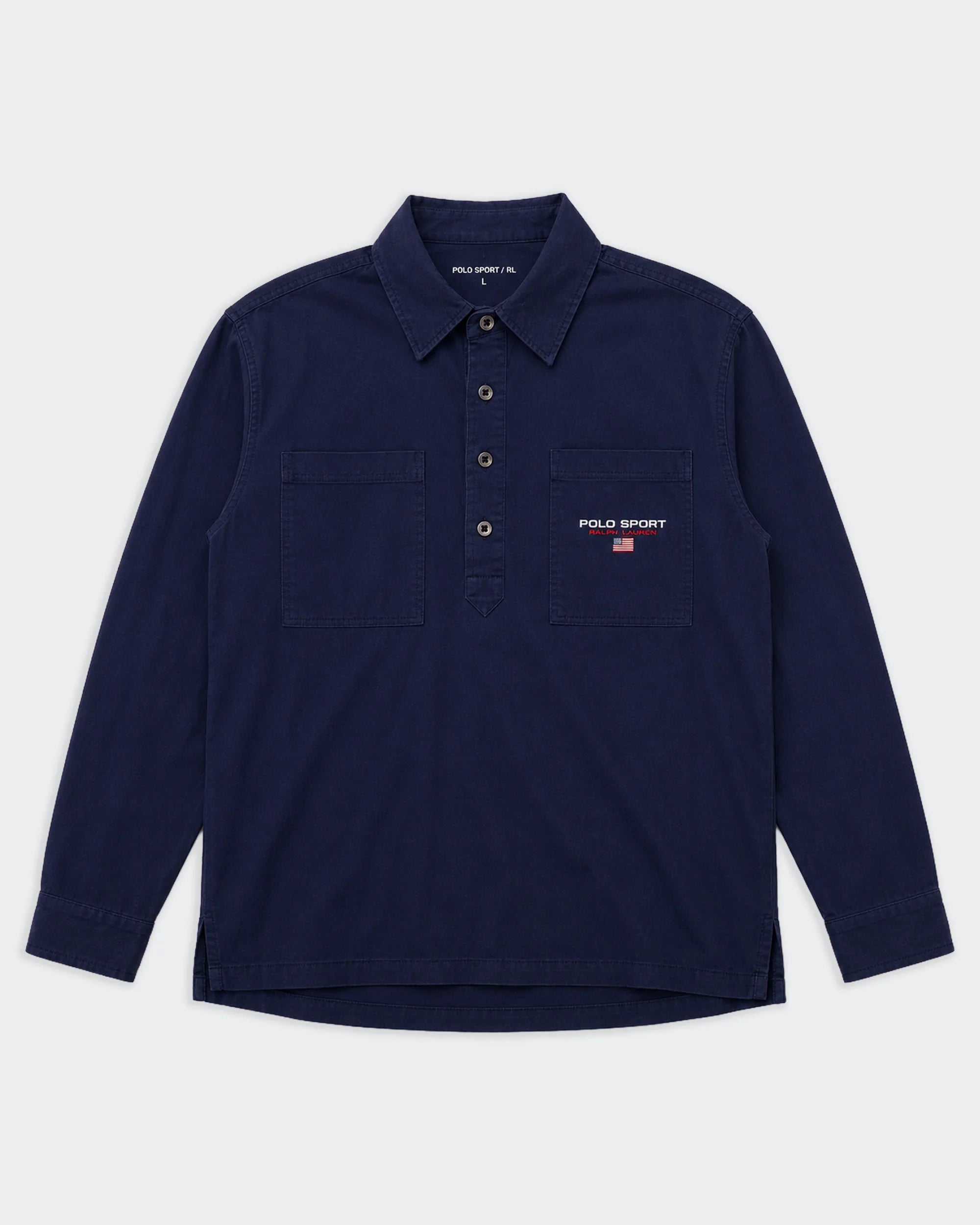 Ralph Lauren Navy Button-up Shirt - XL