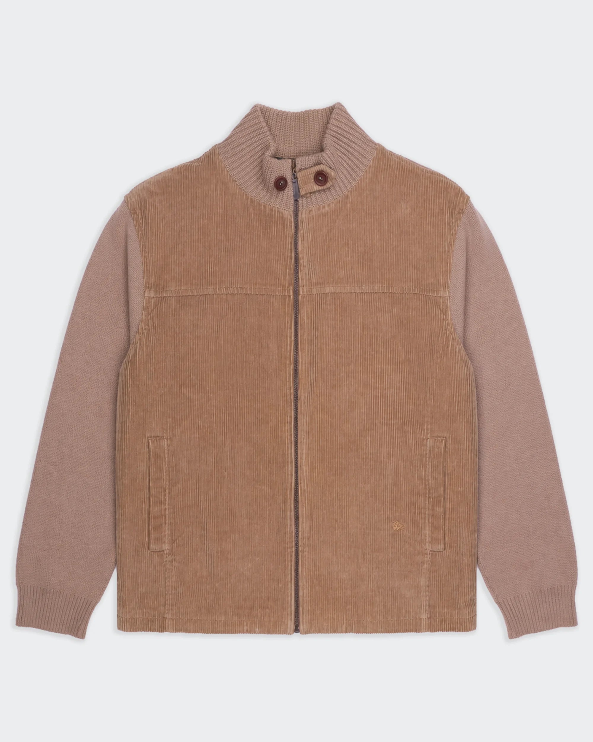 Burberry Brown Zip Cardigan - L