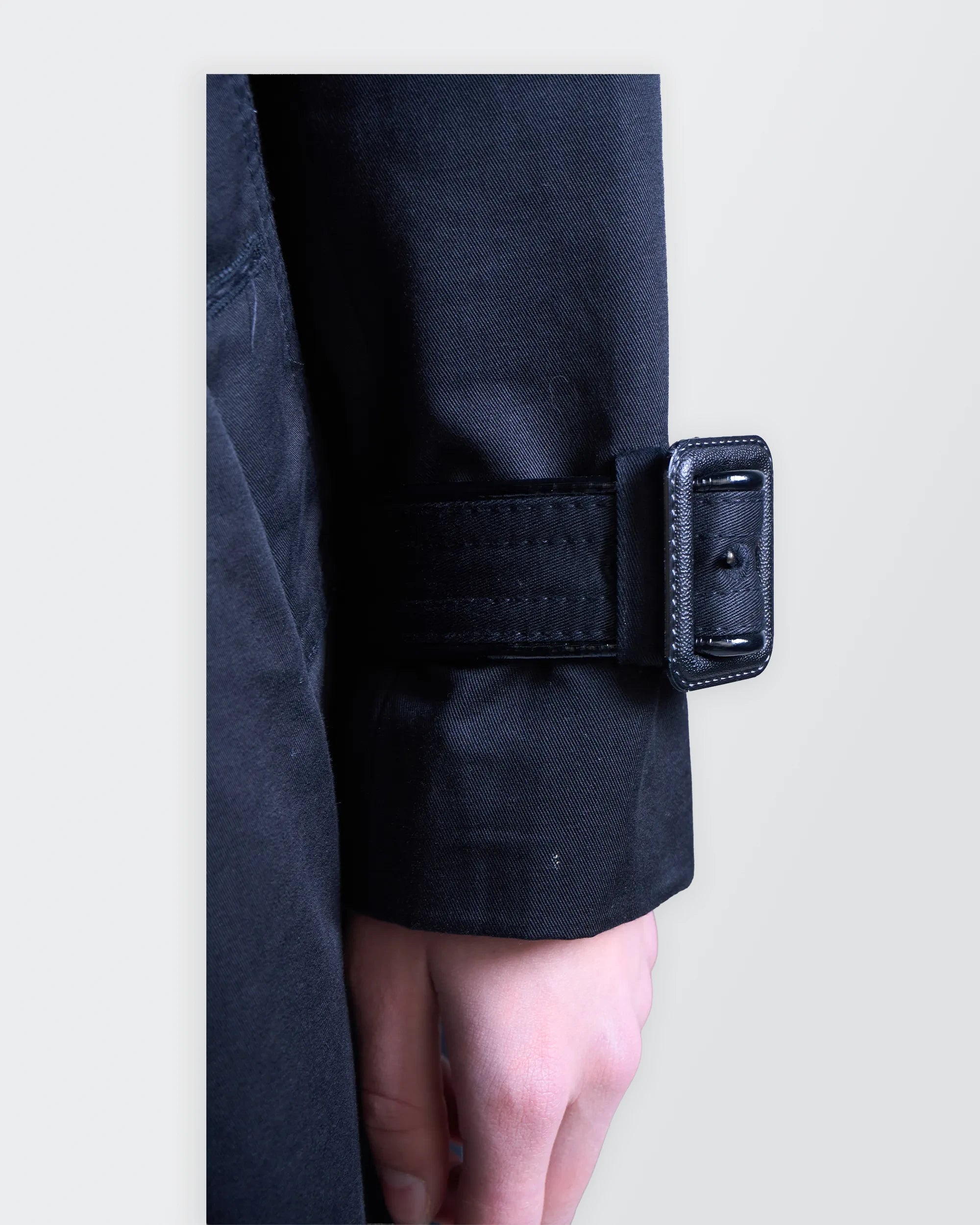 Burberry Black Trenchcoat - S