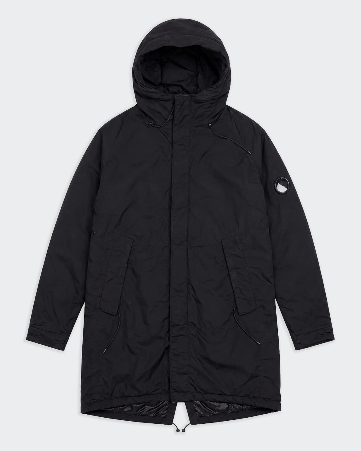 C.P. Company Black Parka Coat - L