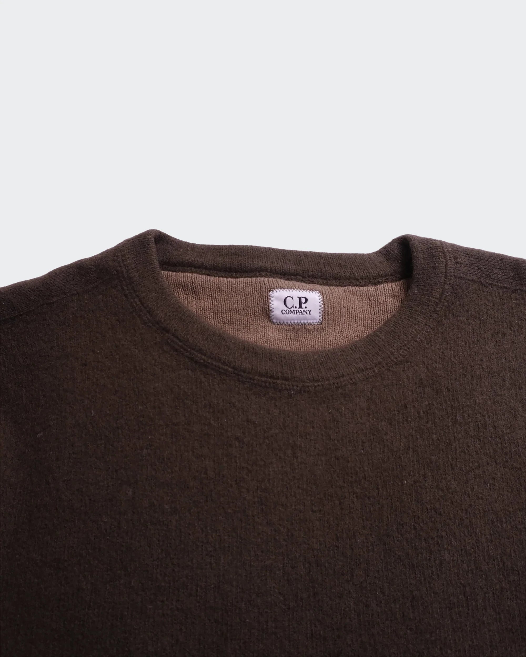 C.P. Company Brown Wool Crewneck Sweater - S