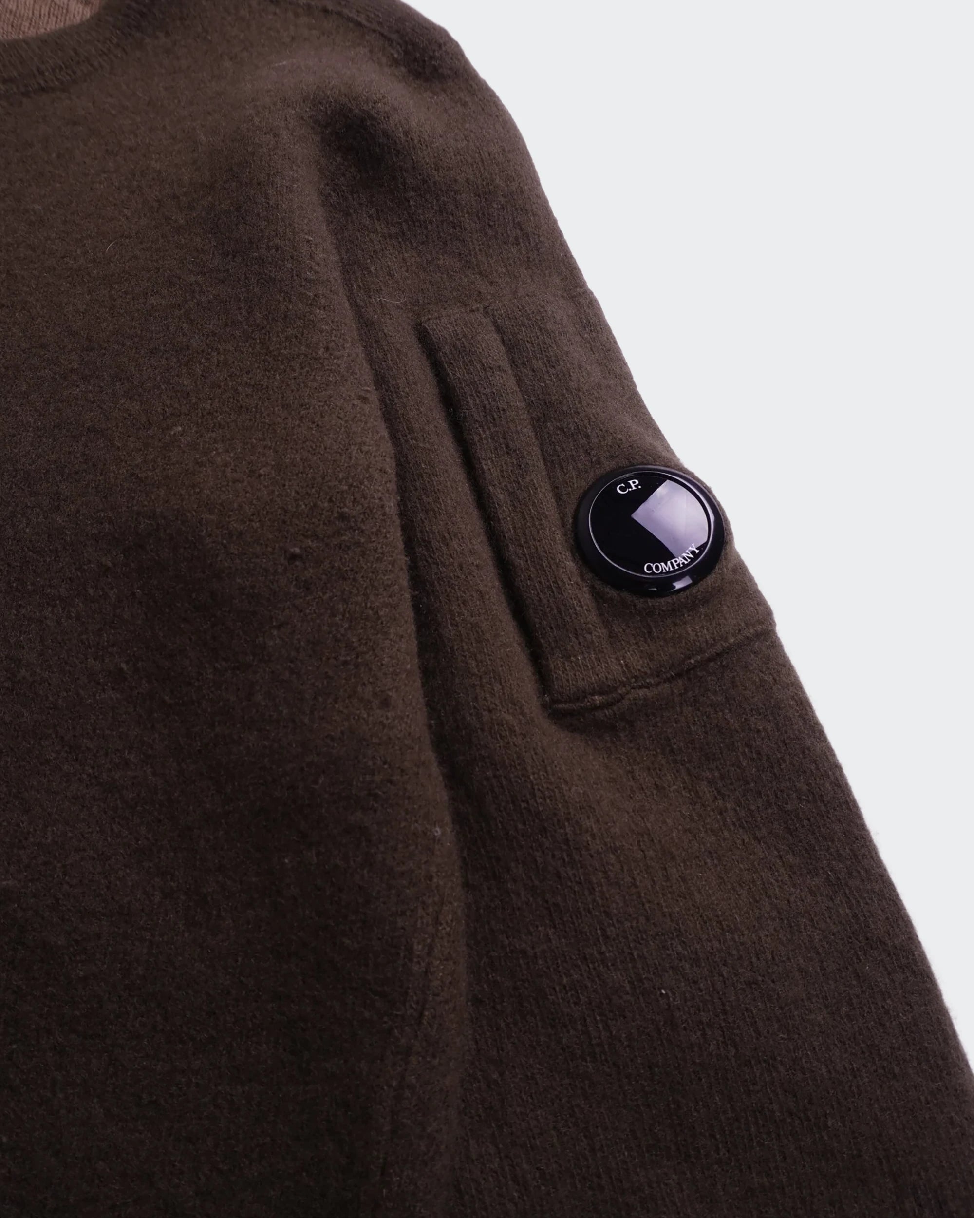 C.P. Company Brown Wool Crewneck Sweater - S