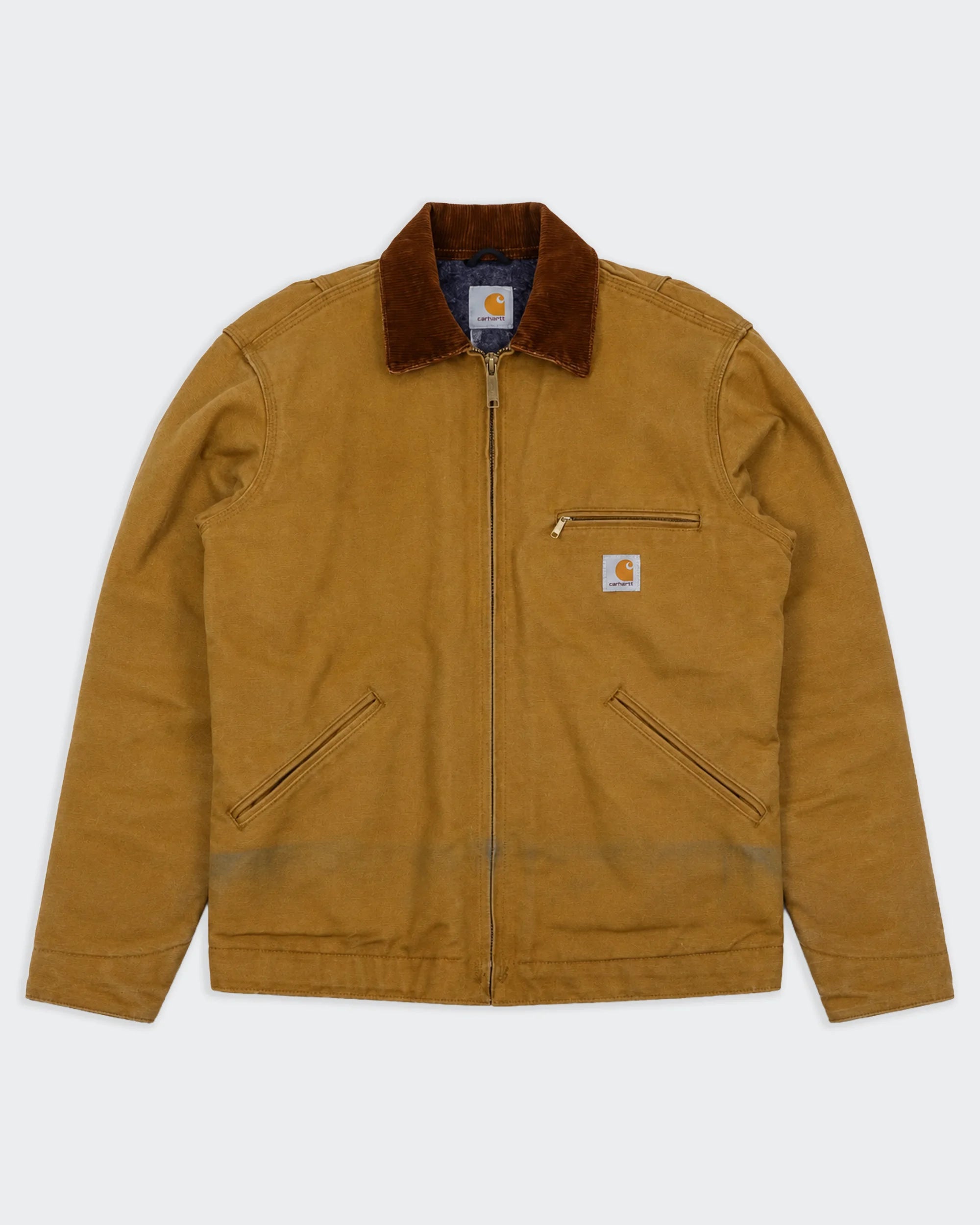 Carhartt bruine Detroit jas maat S Canvas