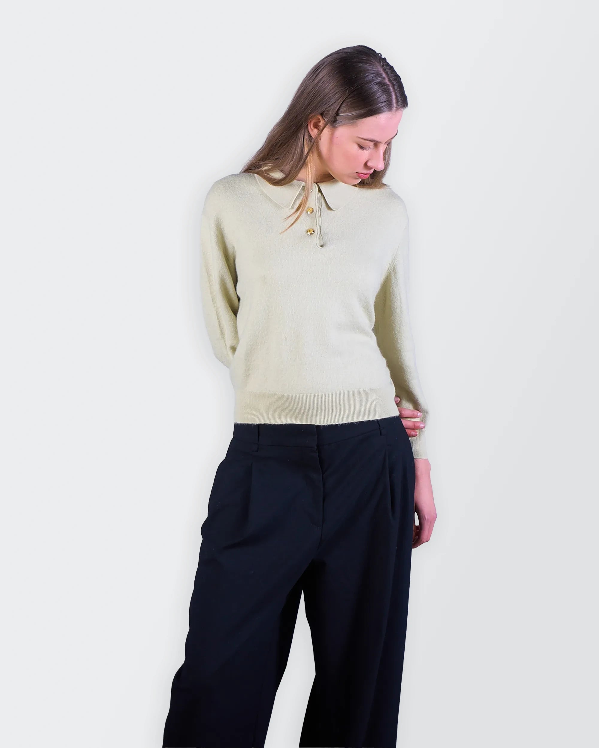 Burberry Beige Quarter-Zip Jumper - S