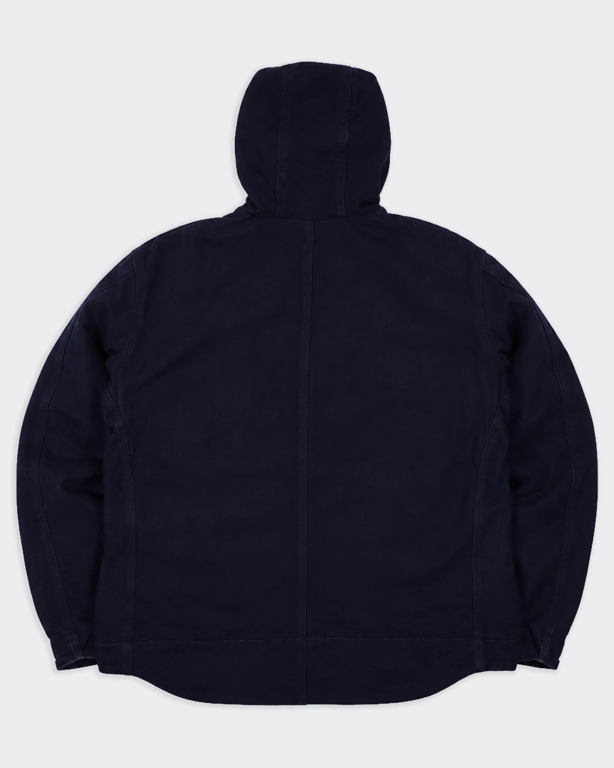 Carhartt marineblauwe Active jas maat L, gemaakt van katoen en polyester.
