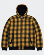 Carhartt gele Active jas maat XL, gemaakt van katoen en polyester.