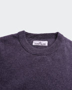 Stone Island grijze wollen trui met ronde hals - S