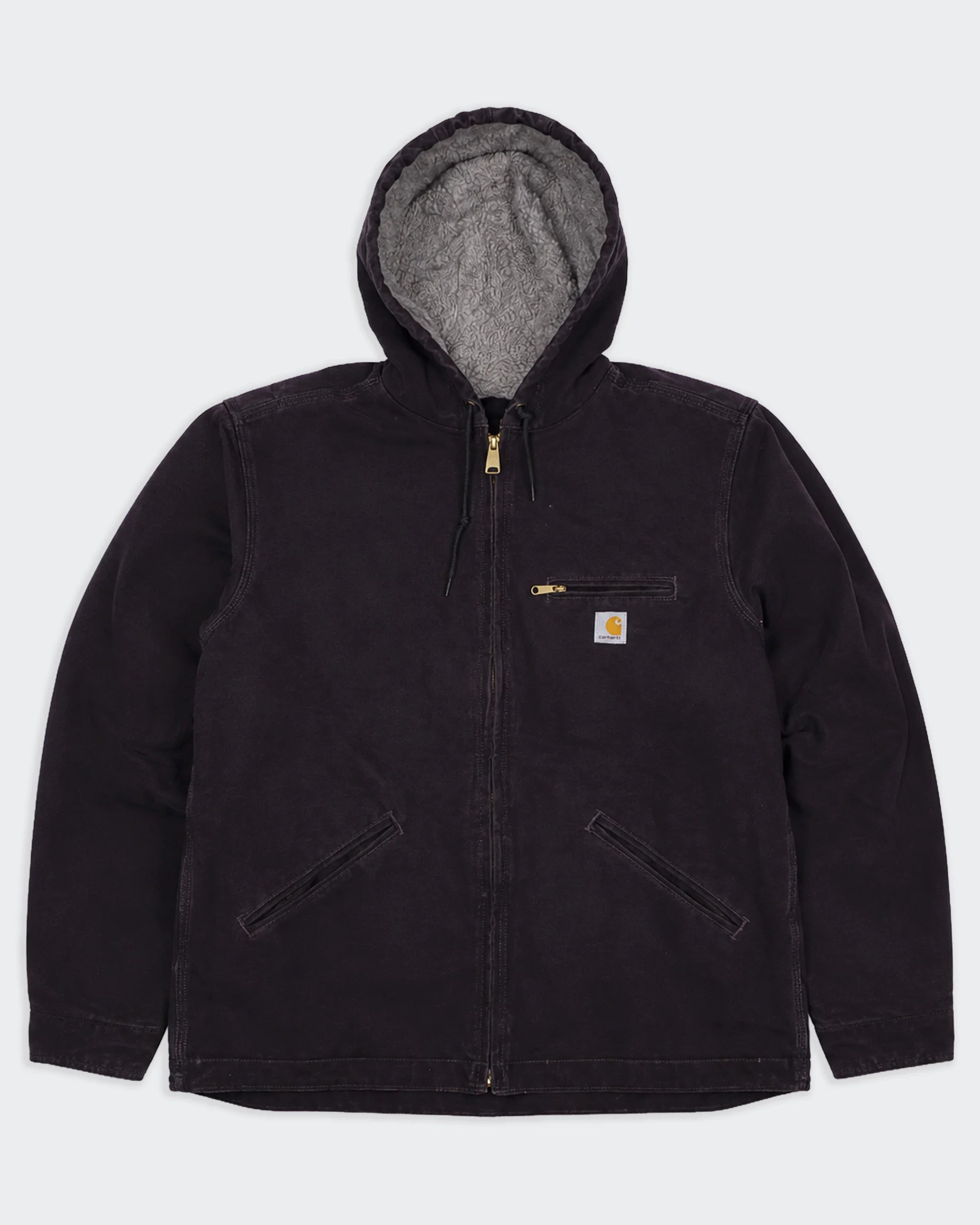 Carhartt zwarte Active jas maat S, canvas, sherpa