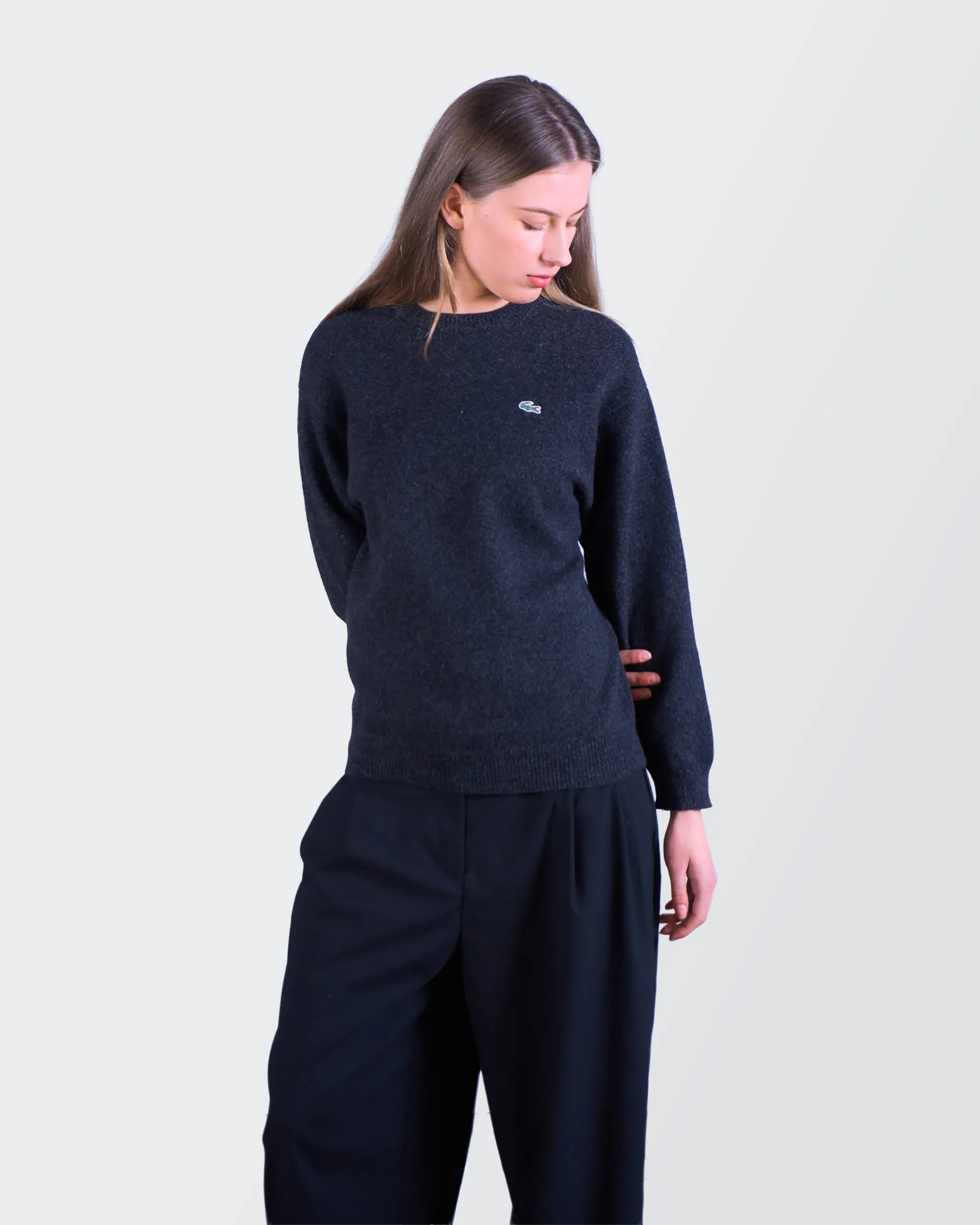 Lacoste Navy Crewneck Jumper - S