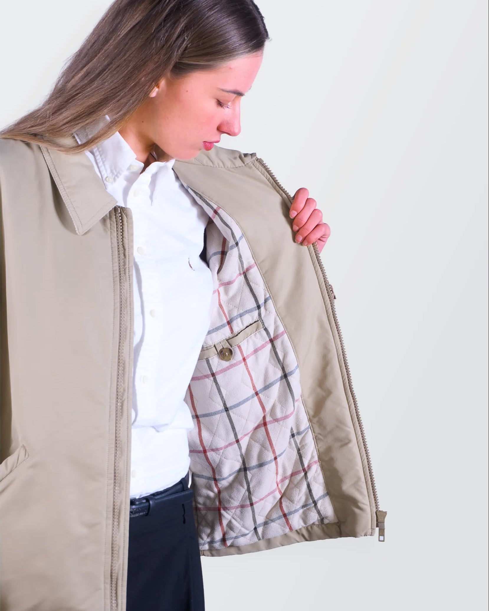 Burberry 2000's Beige Harrington Jacket - M