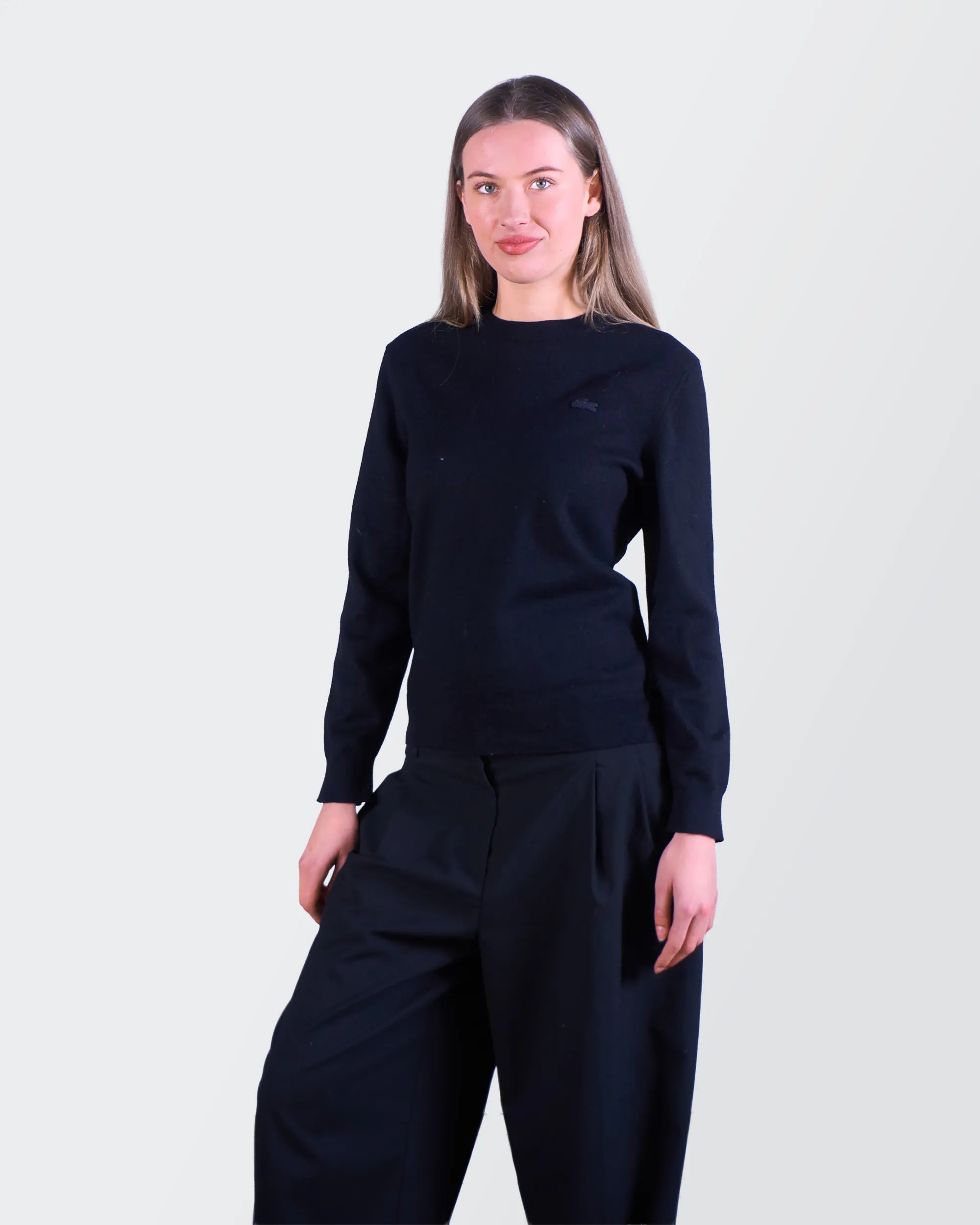 Lacoste Black Crewneck Jumper - S