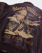 Avirex Brown Bomber Jacket - L