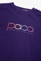 Paco Purple Crewneck Sweater - L