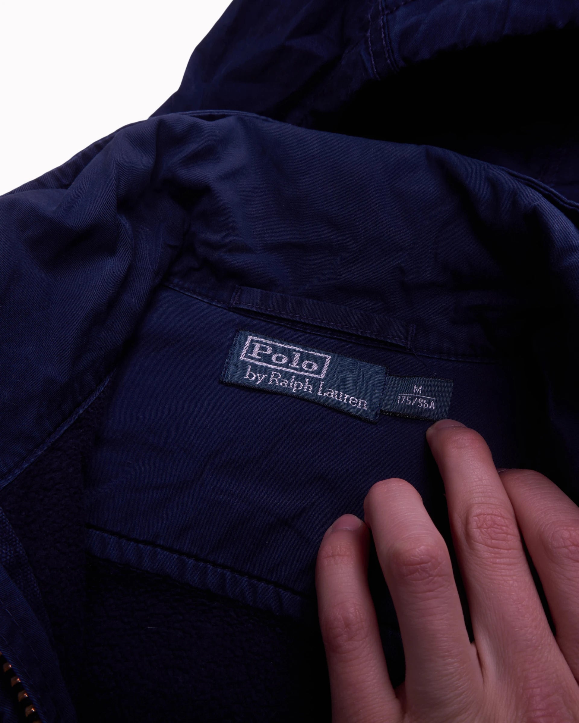 Ralph Lauren Navy Full-Zip Jumper - M