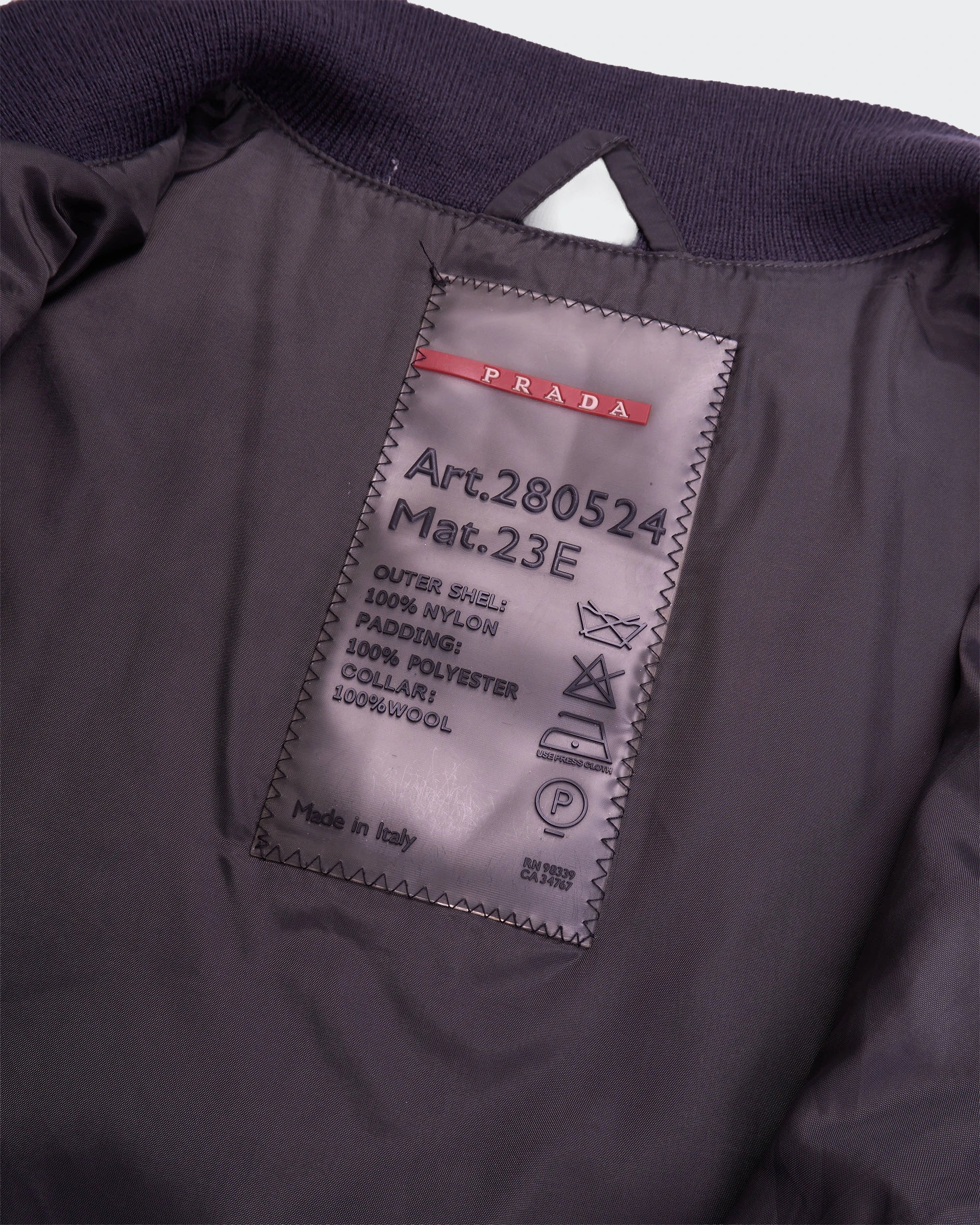 Prada Black Bomber Jacket - L