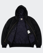 Carhartt zwarte Active jas maat M, gemaakt van katoen en polyester.