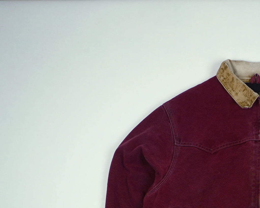 Carhartt Red Santa Fe Bomber Jacket M Cotton