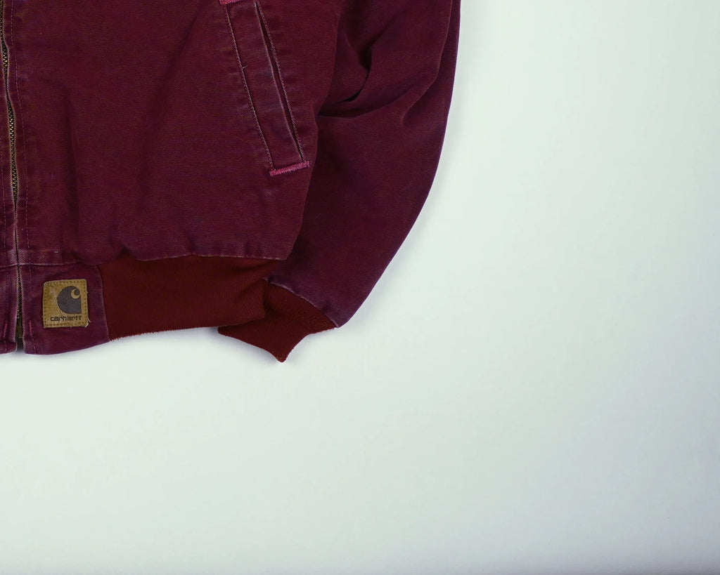 Carhartt Red Santa Fe Bomber Jacket M Cotton