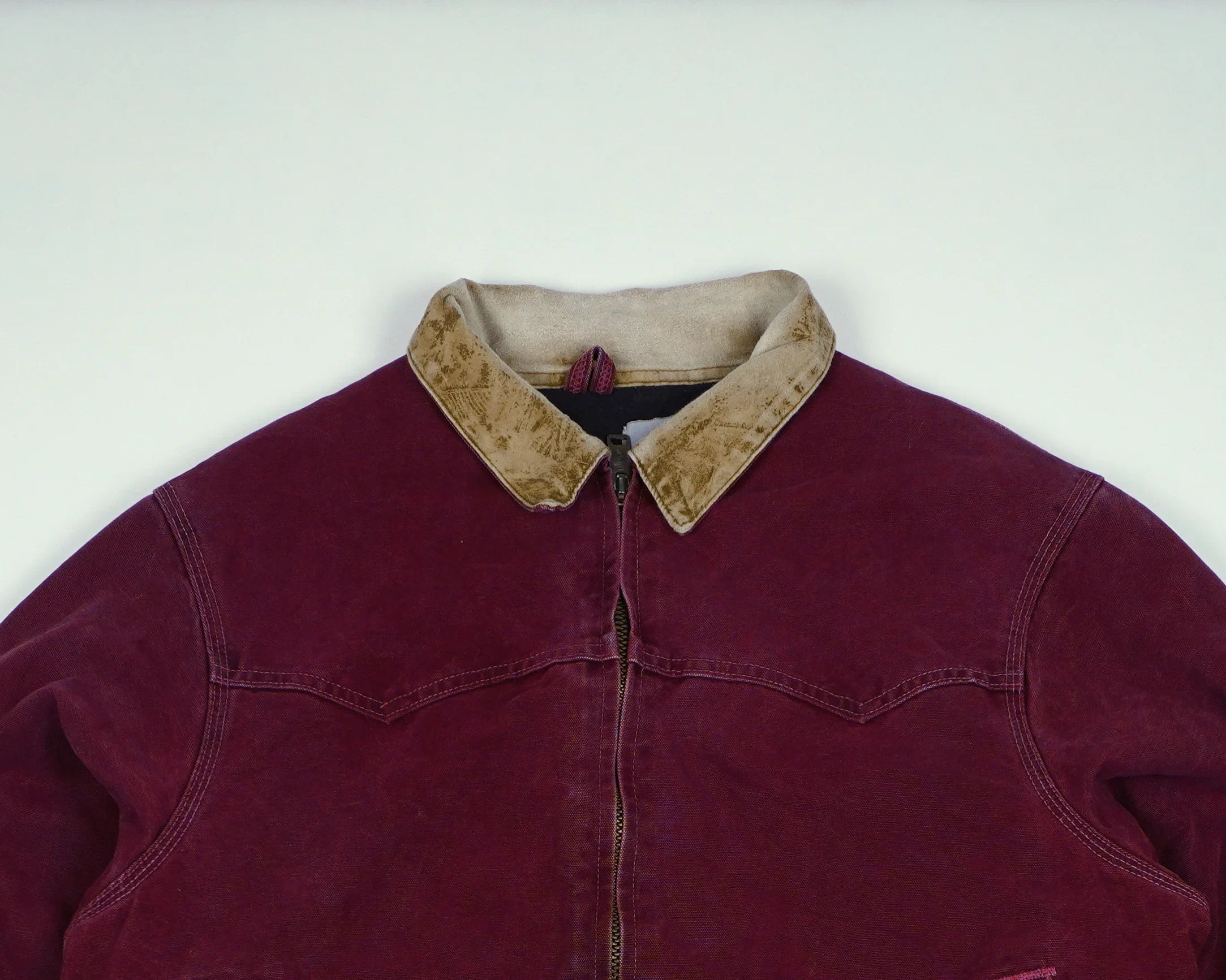 Carhartt Red Santa Fe Bomber Jacket M Cotton