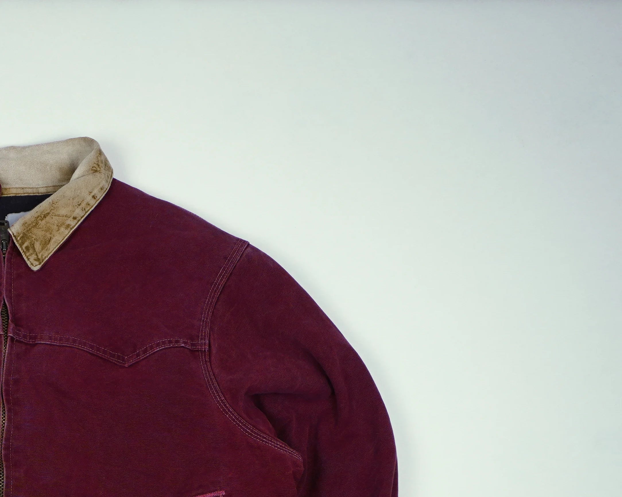 Carhartt Red Santa Fe Bomber Jacket M Cotton