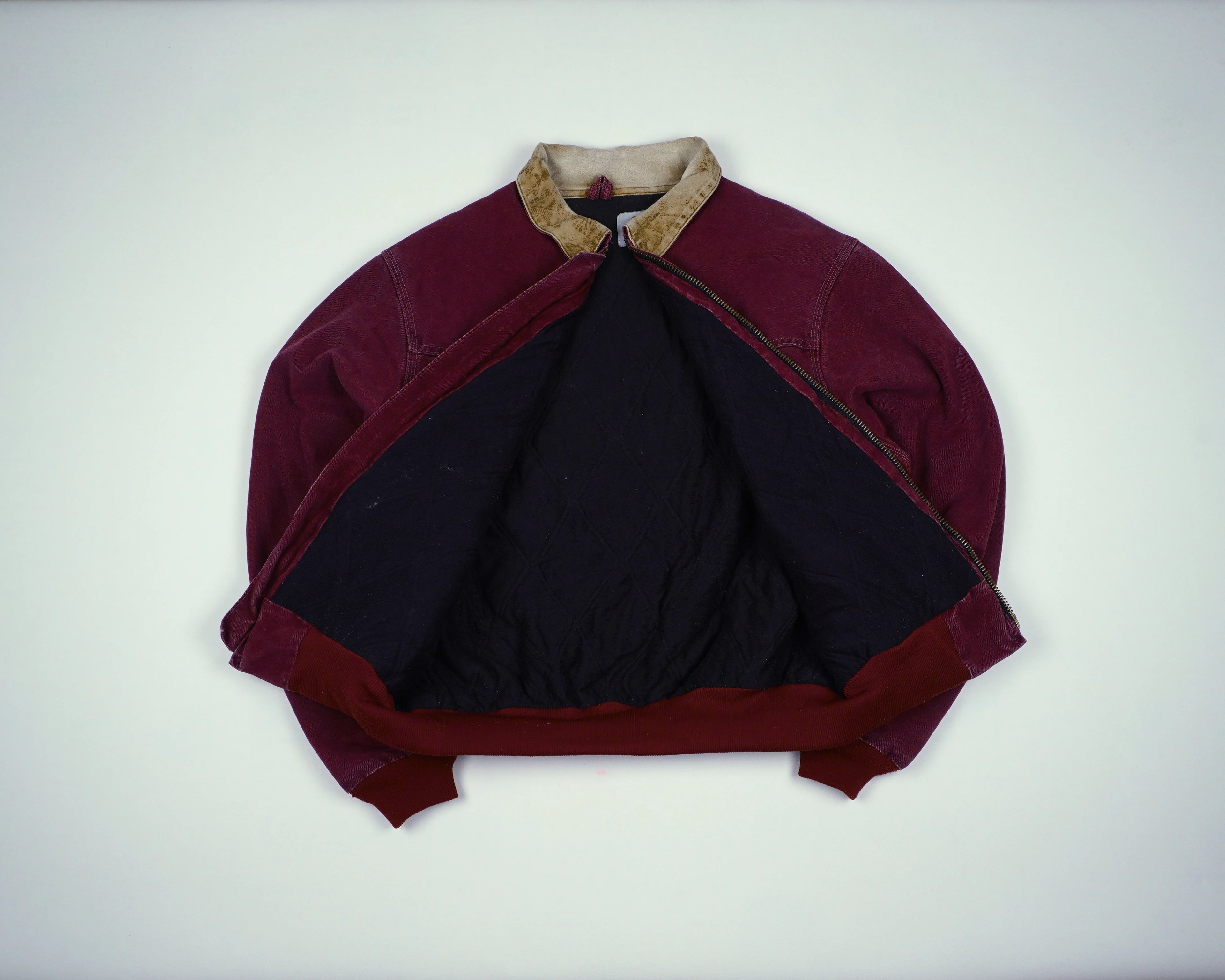 Carhartt Red Santa Fe Bomber Jacket M Cotton