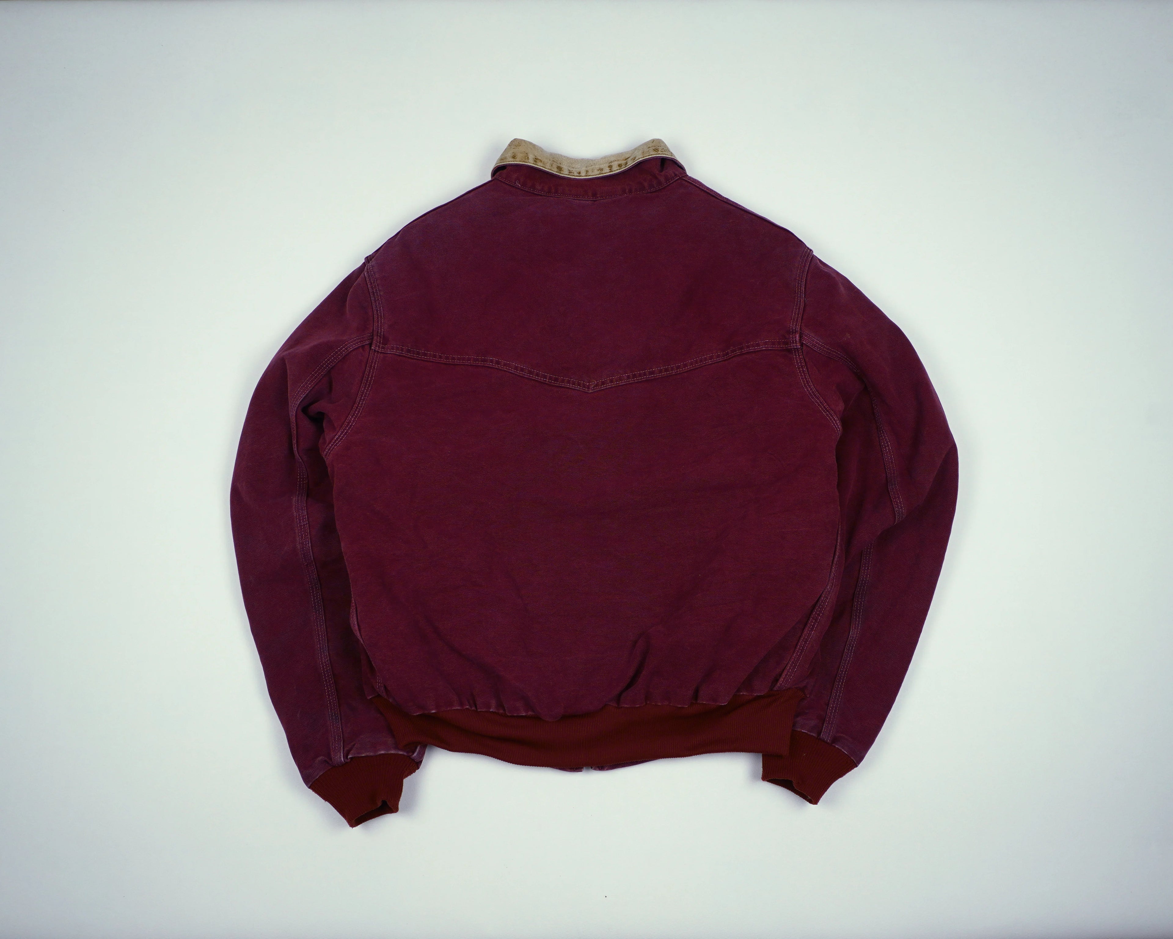 Carhartt Red Santa Fe Bomber Jacket M Cotton