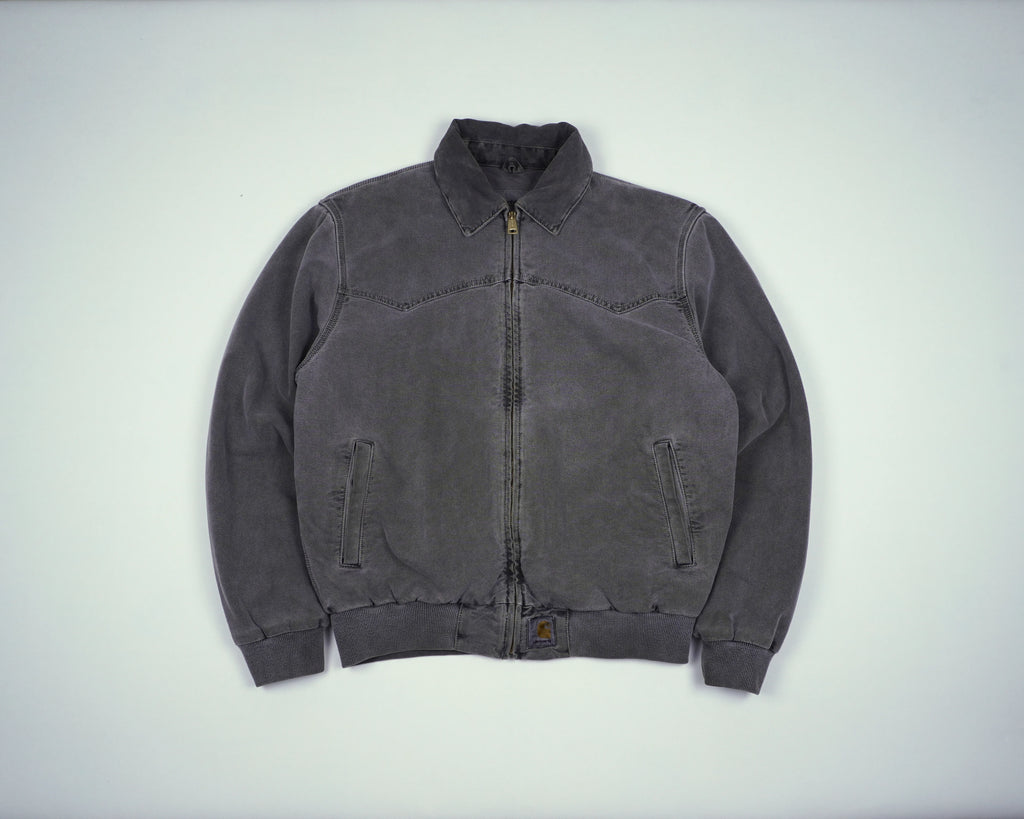 Carhartt Grey Santa Fe Bomber Jacket M Cotton