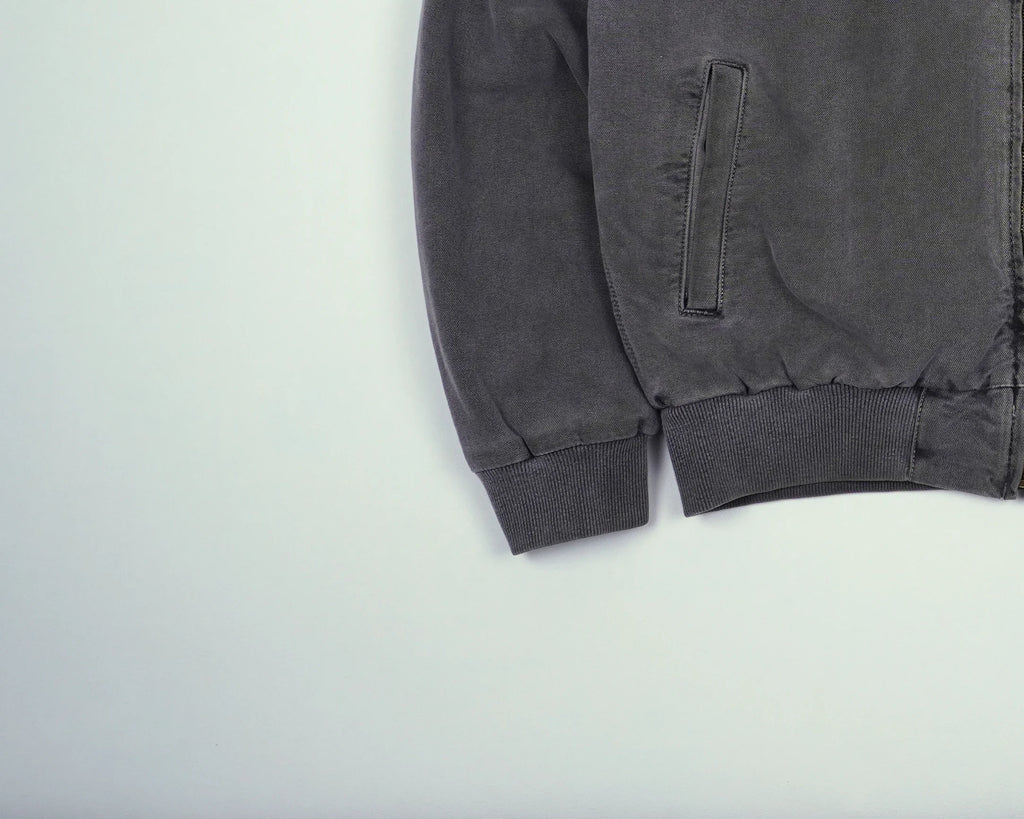 Carhartt Grey Santa Fe Bomber Jacket M Cotton