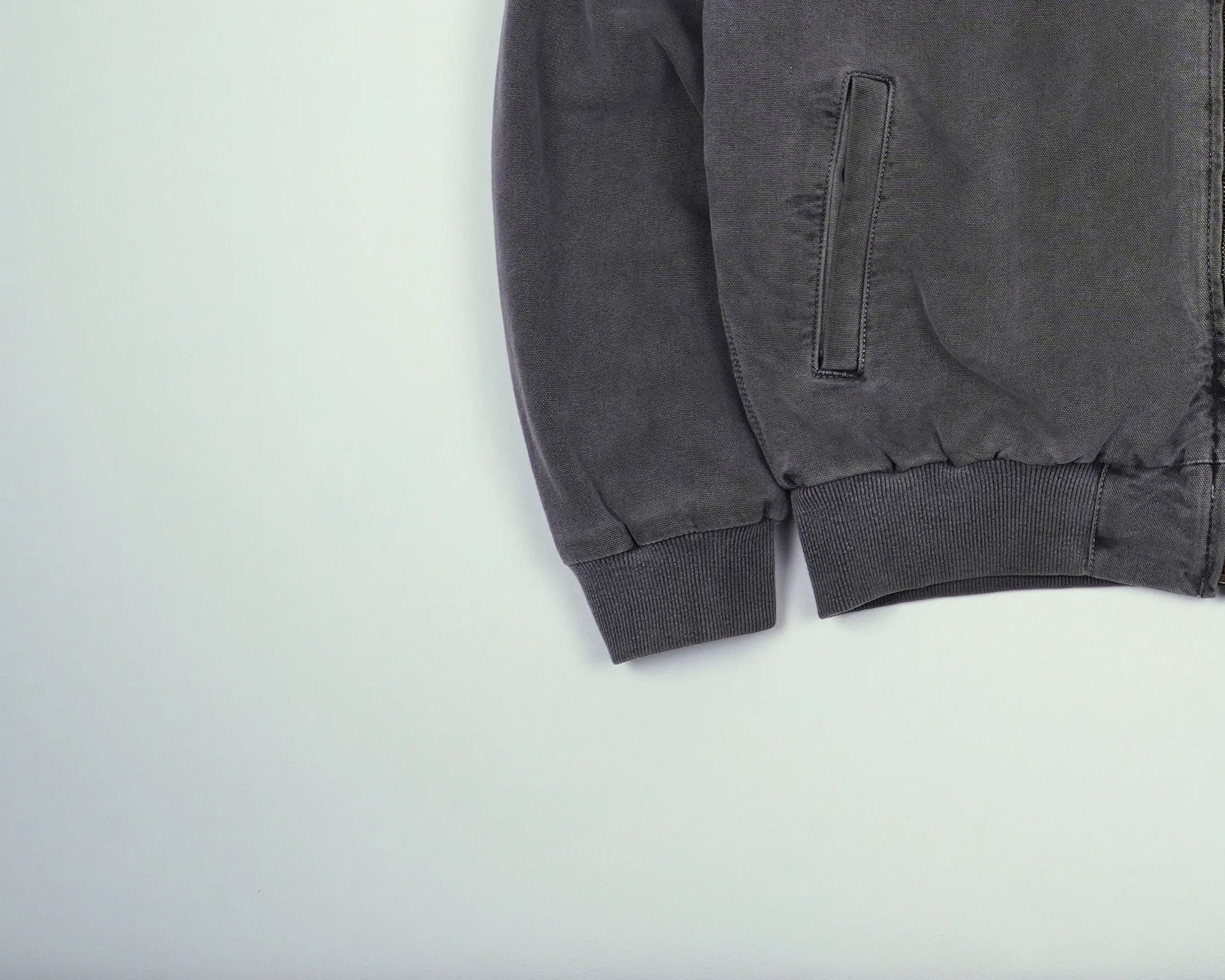 Carhartt Grey Santa Fe Bomber Jacket M Cotton