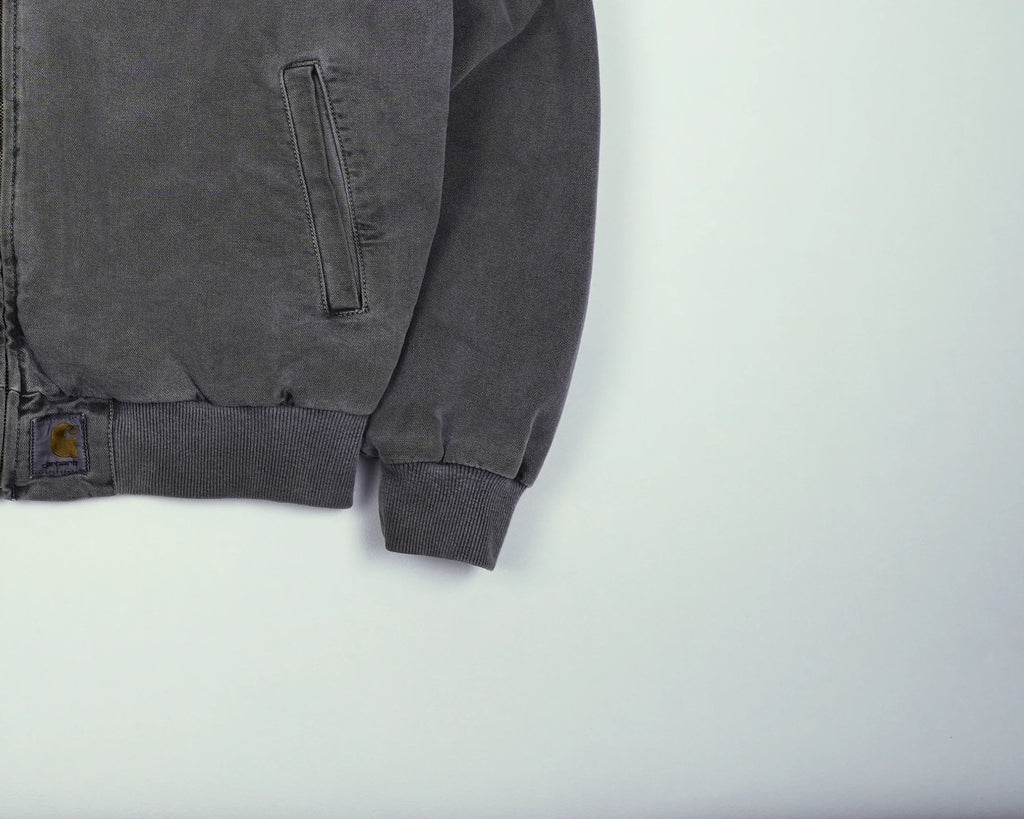 Carhartt Grey Santa Fe Bomber Jacket M Cotton