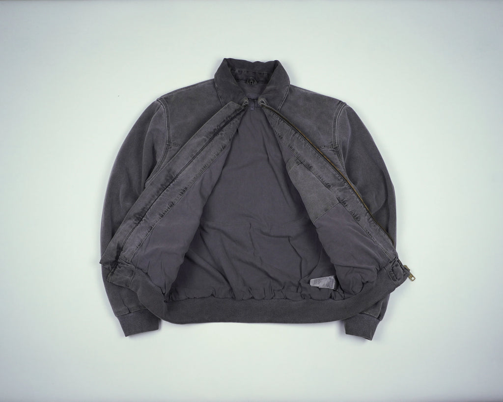 Carhartt Grey Santa Fe Bomber Jacket M Cotton