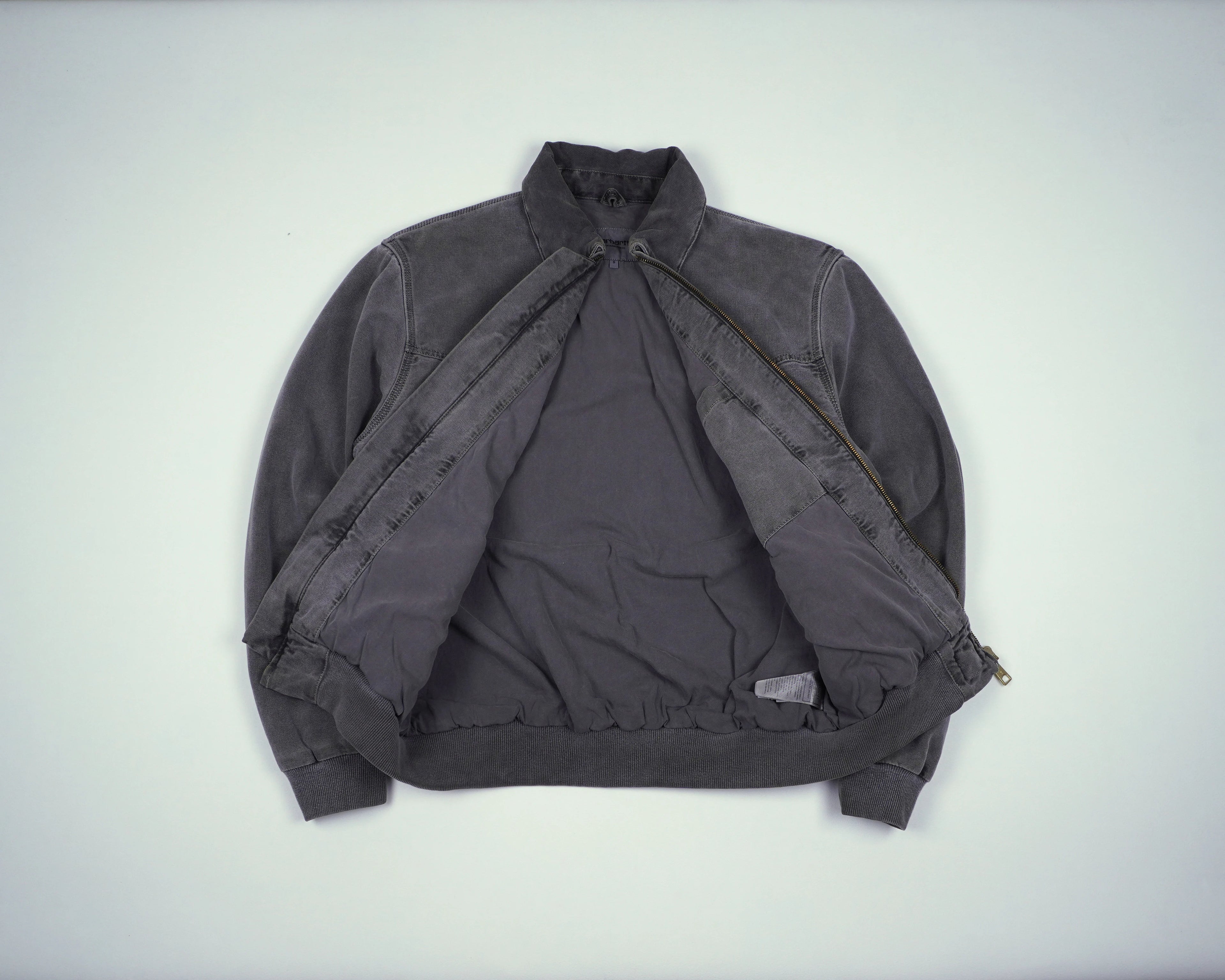 Carhartt Grey Santa Fe Bomber Jacket M Cotton