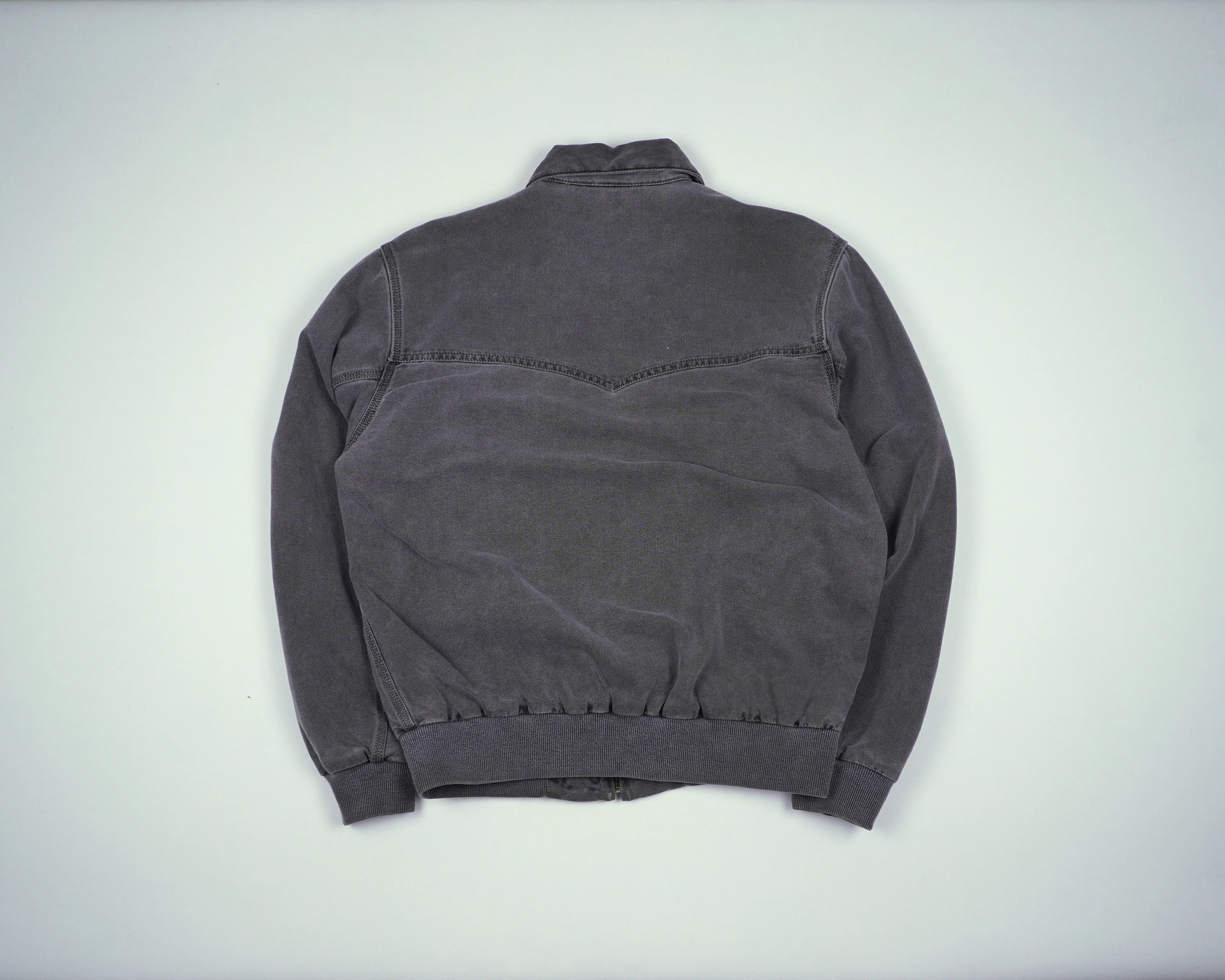 Carhartt Grey Santa Fe Bomber Jacket M Cotton