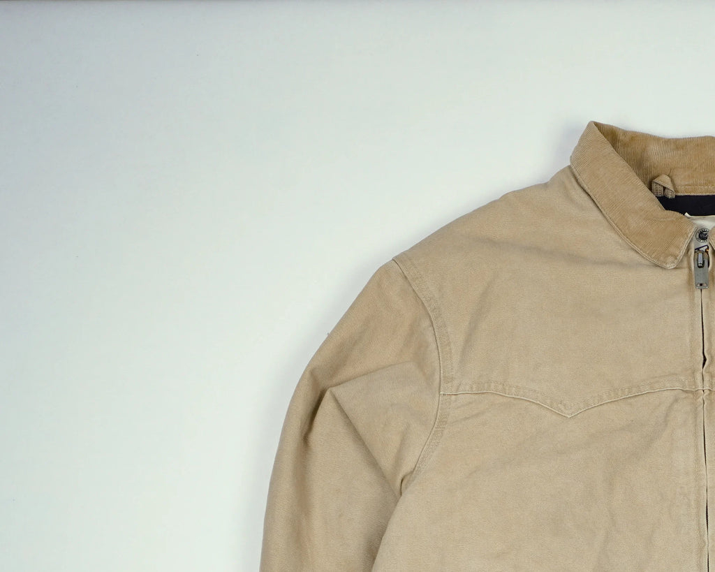 Carhartt Beige Santa Fe Bomber Jacket L Canvas