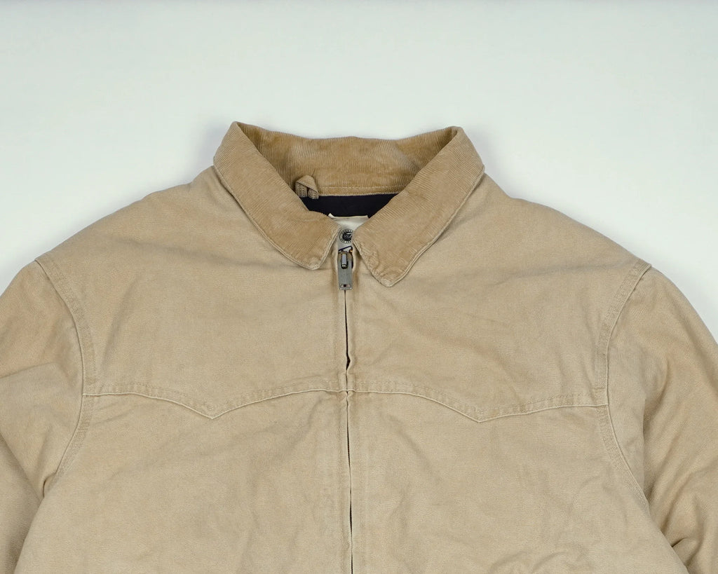 Carhartt Beige Santa Fe Bomber Jacket L Canvas